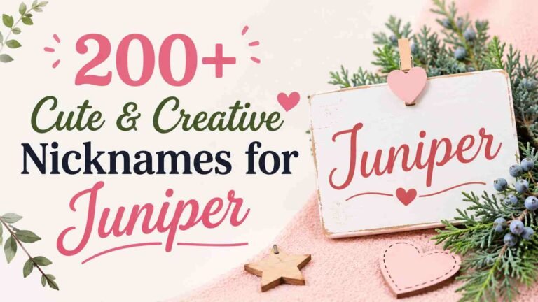 Nicknames for Juniper