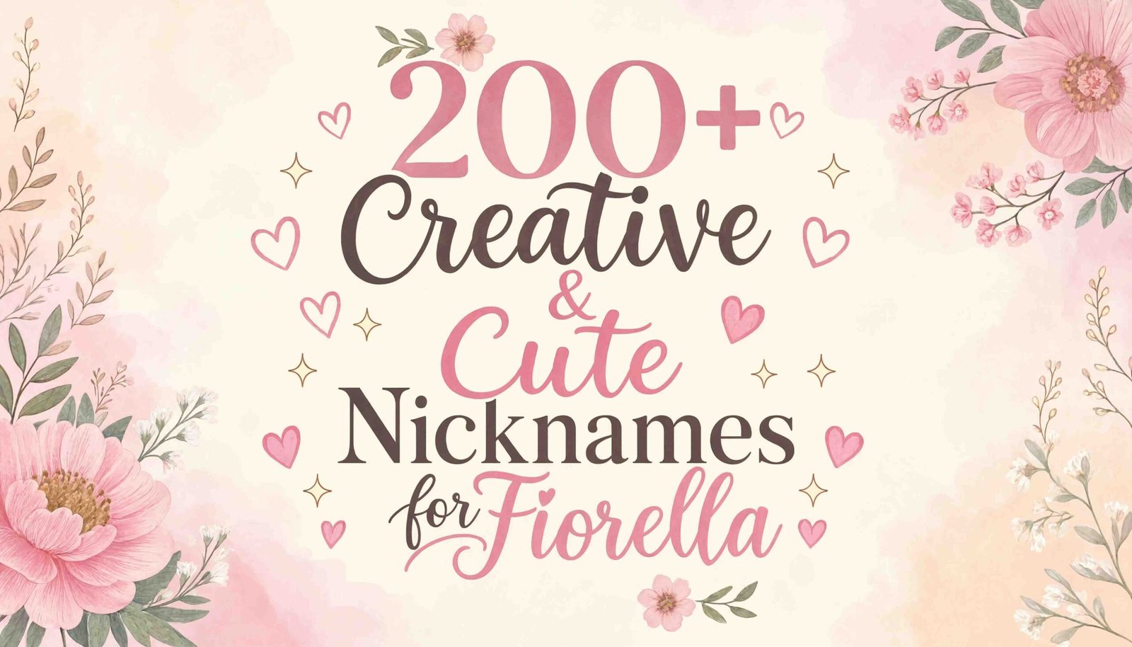 Nicknames for Fiorella