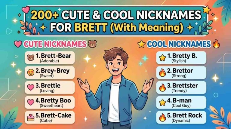 Nicknames for Brett