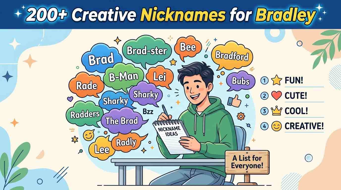 Nicknames for Bradley